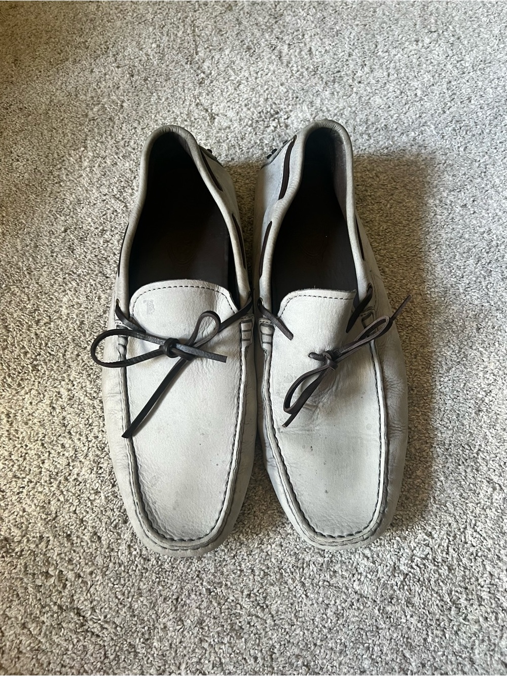 Tod's Gommino Size 11 UK / 12 US Leather Slip-On Moccasin Driving Shoes Loafers